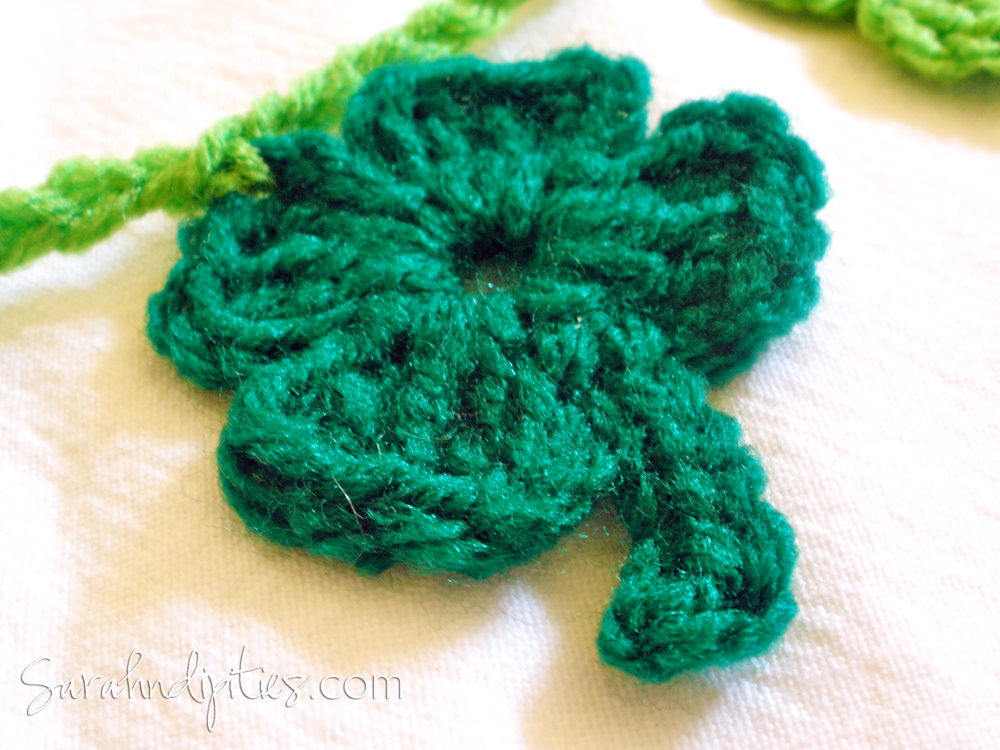 Crochet Shamrock Garland Free Pattern Sarahndipities