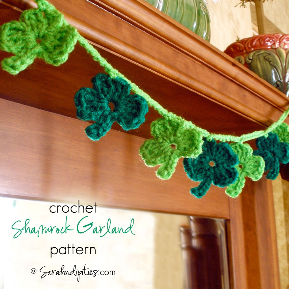 Crochet Shamrock Garland Pattern Sarahndipities