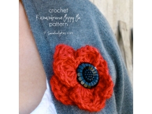 Crochet Remembrance Poppy Pattern