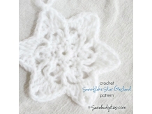 Crochet Snowflake Star Garland Pattern