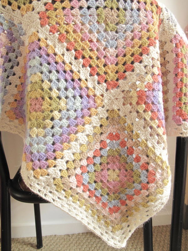 Pastel granny square blanket new arrivals