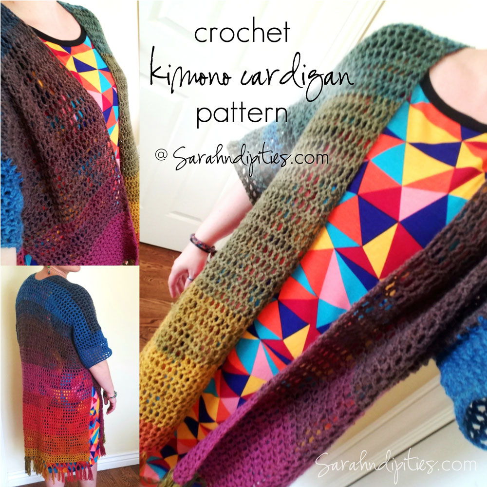 Crochet hotsell kimono cardigan