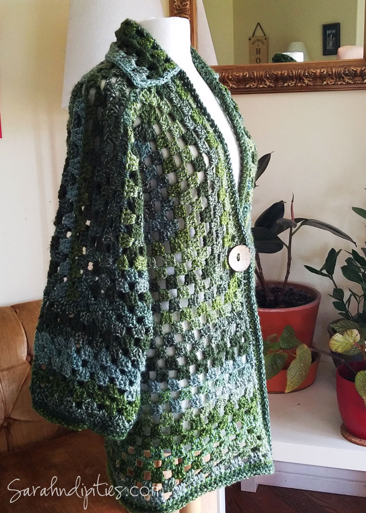 What's New: Glorious Green Hexagonal Cardigan