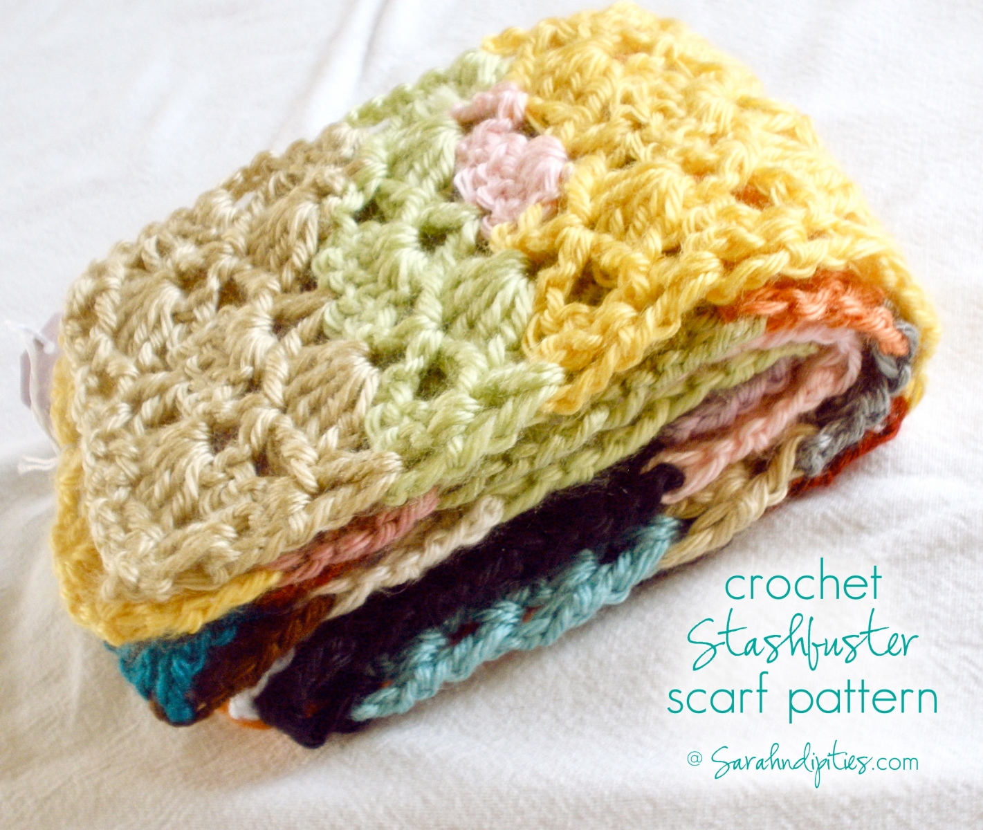 Stash Buster Crochet Motif Shawl – Colorful & Fashionable - Briana