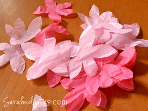 Things to Make: Tissue Paper Cherry Blossom Tutorial